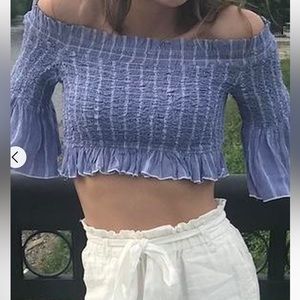 Free People Smock Around Striped Top                      Women’s Large